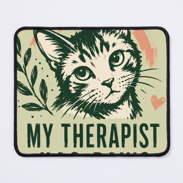 Item preview, My Therapist Has Paws Cat Lover Gift Tee designed and sold by Retro Rascals Co..