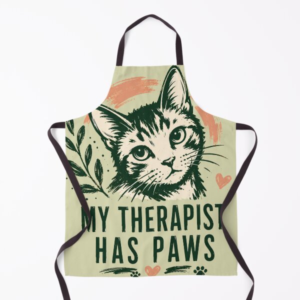 Item preview, My Therapist Has Paws Cat Lover Gift Tee designed and sold by Retro Rascals Co..