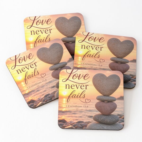 Item preview,  Love never fails 1 Corinthians 13:8 designed and sold by JV.