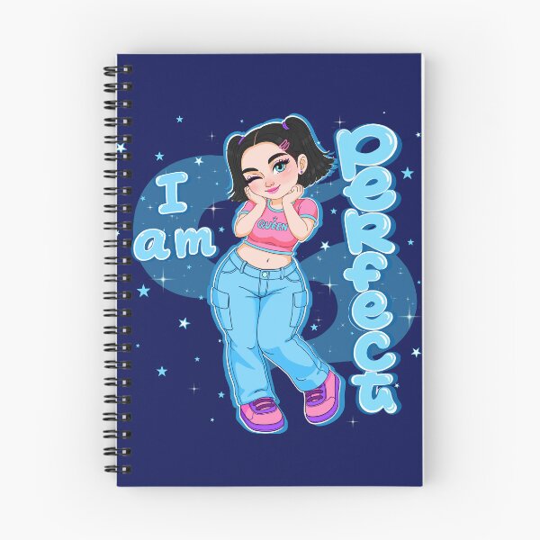 Item preview, “I Am Perfect – Cute Queen Cartoon Girl Aesthetic Sticker” designed and sold by IMYNO.