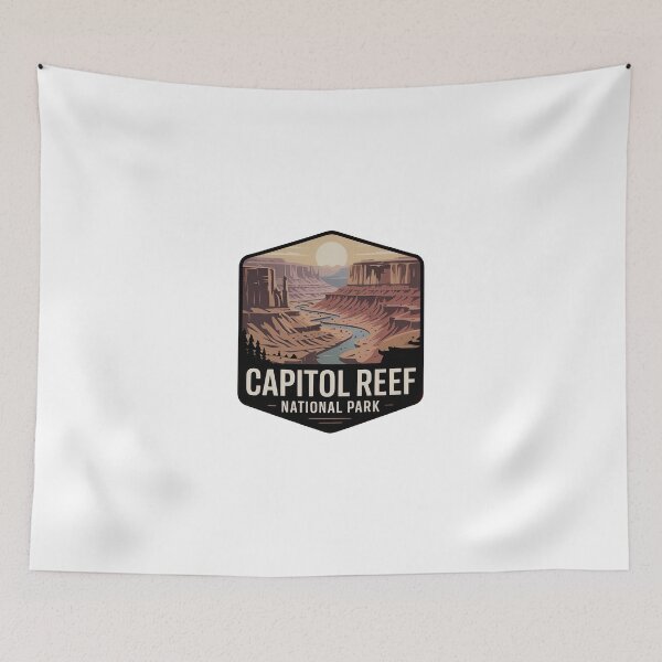 Item preview, Capitol Reef National Park Vintage Travel Badge designed and sold by Teelogic.