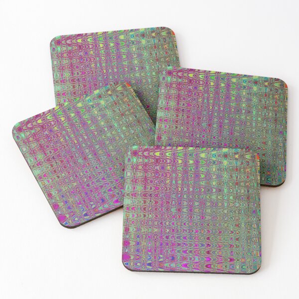 Item preview, Abstract Purple and Green Retro Boomerang Waves designed and sold by myrubiogarden.