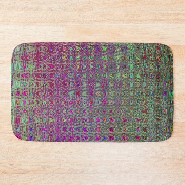 Item preview, Abstract Purple and Green Retro Boomerang Waves designed and sold by myrubiogarden.