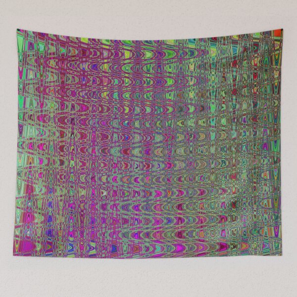 Item preview, Ondas retro abstractas de color púrpura y verde en forma de bumerán. designed and sold by myrubiogarden.
