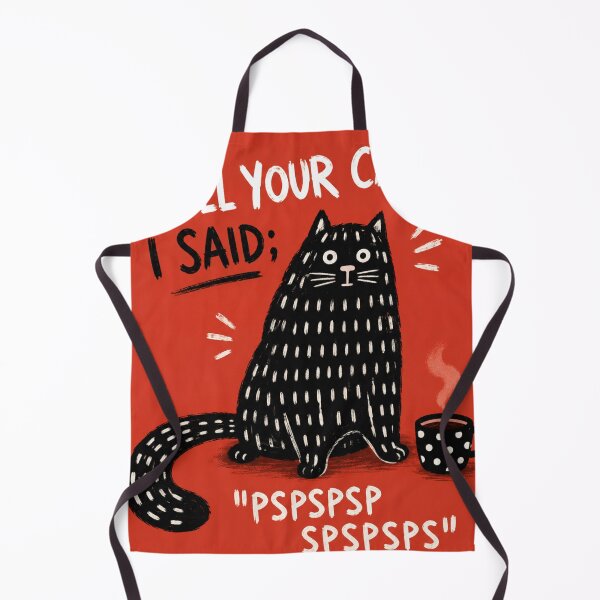 Item preview, Funny Cat Quote Wall Art | Tell Your Cat I Said Pspspsps | Cute Cat Lover Gift designed and sold by AbstractAuraArt.
