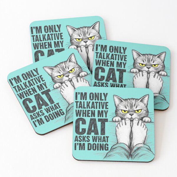 Item preview, Grumpy Talkative Cat Sketch - Cat Lover Humor designed and sold by Retro Rascals Co..