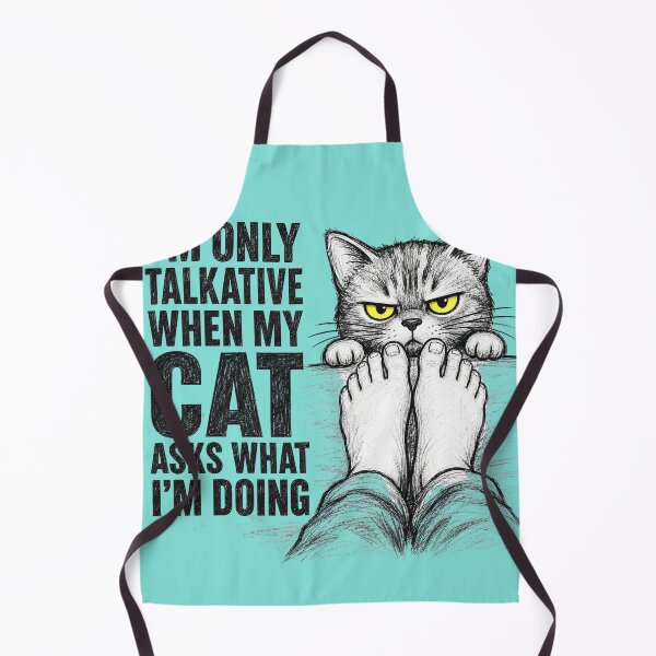 Item preview, Grumpy Talkative Cat Sketch - Cat Lover Humor designed and sold by Retro Rascals Co..