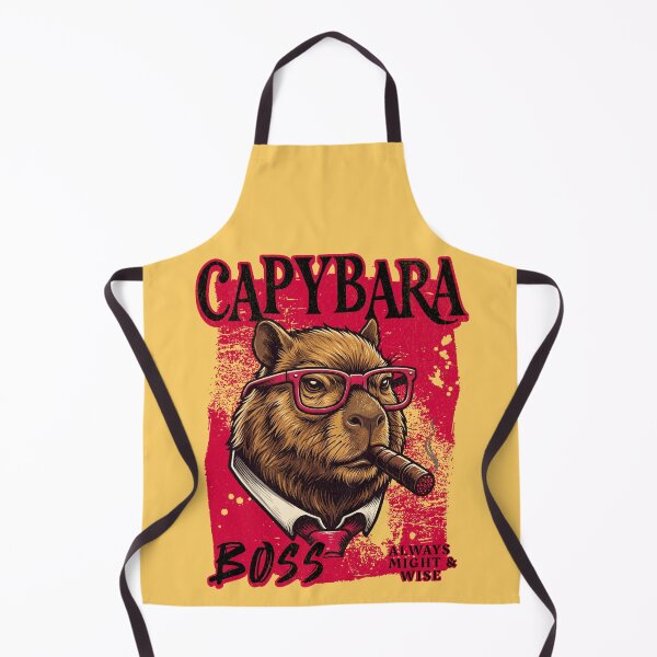 Item preview, Capybara Boss Design – Funny Capybara with Cigar Mafia Style Badass Animal Gift designed and sold by PixelsPaws.