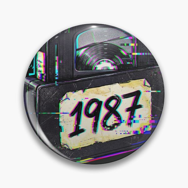 Item preview, VHS Glitch 1987 Retro Vaporwave 80s Aesthetic Sticker designed and sold by Arobinoz.