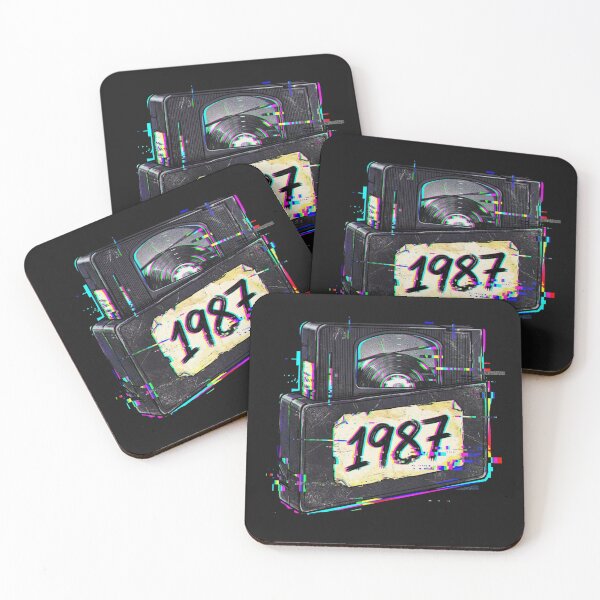 Item preview, VHS Glitch 1987 Retro Vaporwave 80s Aesthetic Sticker designed and sold by Arobinoz.