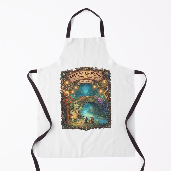 Item preview, Ancient Crossing | Enchanted Forest Bridge | Cozy Fantasy Traveler Welcome Art designed and sold by MrDev.
