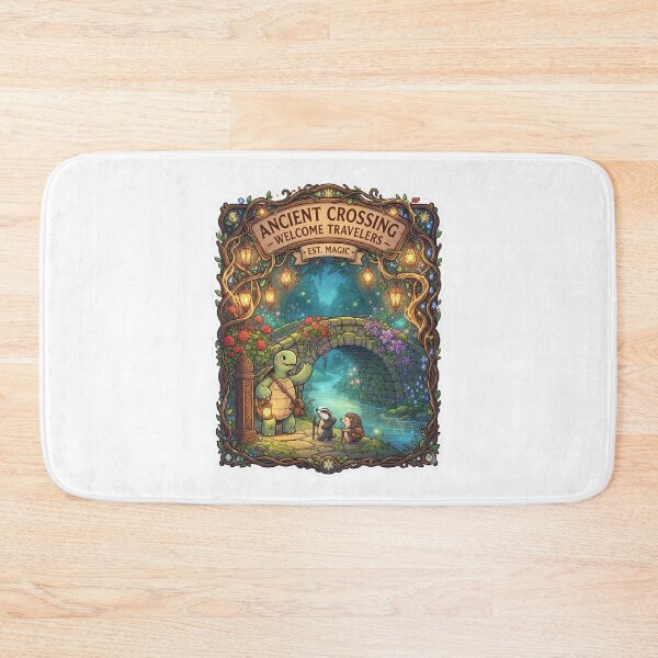 Item preview, Ancient Crossing | Enchanted Forest Bridge | Cozy Fantasy Traveler Welcome Art designed and sold by MrDev.