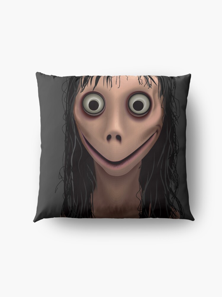 Alternate view of Momo. Demon of Whatsapp. Floor Pillow