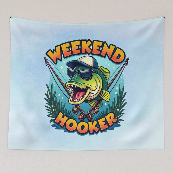 Item preview, Weekend Hooker - Funny Fishing Design designed and sold by MysticOzzy.