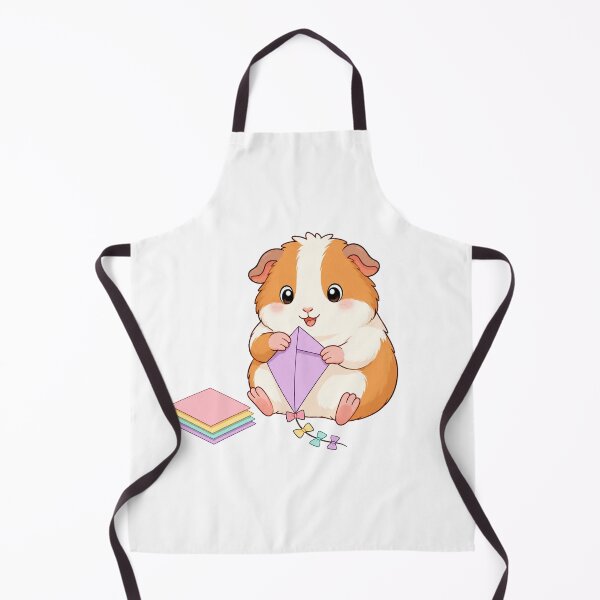 Item preview, Cute Guinea Pig Making Paper Kite Kawaii Cartoon Paper Craft Design designed and sold by Seculinator.