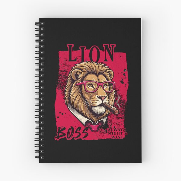 Item preview, Lion Boss Design – Funny Lion with Cigar Mafia Style Badass Animal Gift designed and sold by PixelsPaws.