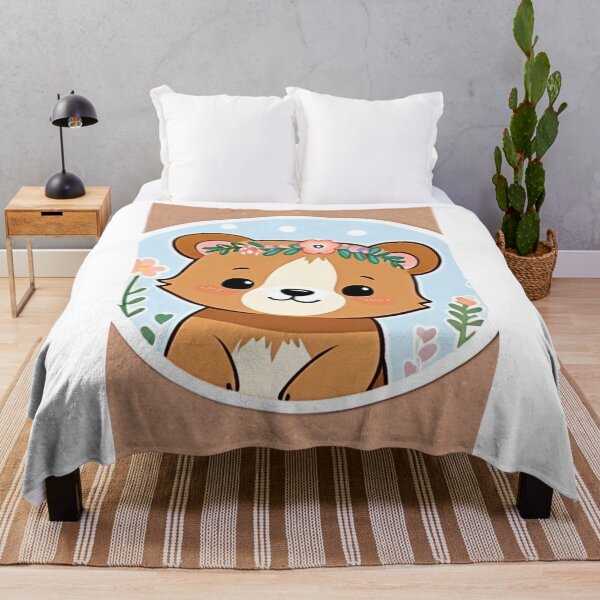 Artikelvorschau, Illustration - Stylized Kawaii Bear, Delicate Childlike Ambiance entworfen und verkauft von World-Pets.