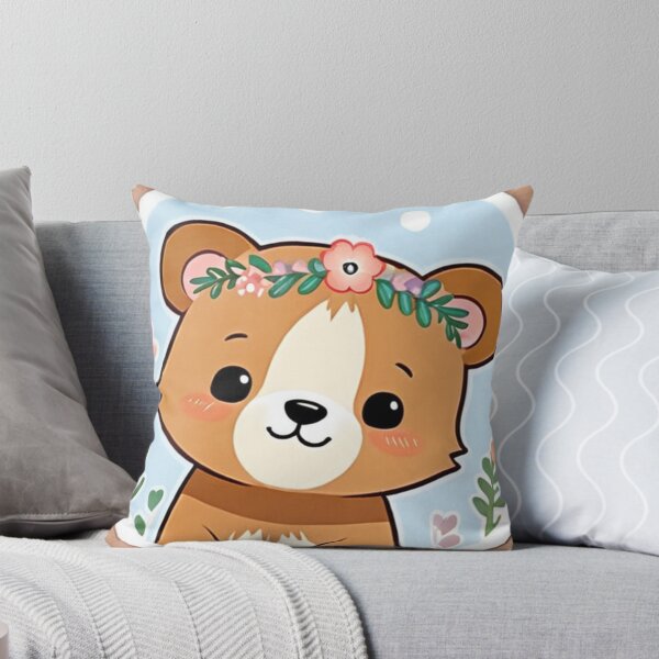 Item preview, Illustration - Stylized Kawaii Bear, Delicate Childlike Ambiance designed and sold by World-Pets.