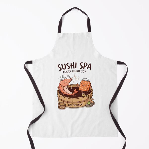 Item preview, Relax In Hot Soy - Cute Sushi Onsen Tee designed and sold by HikuShop.