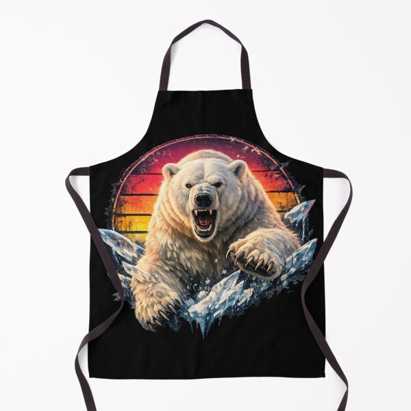 Item preview, Polar Bear, Retro style designed and sold by RisingWolfStudio.
