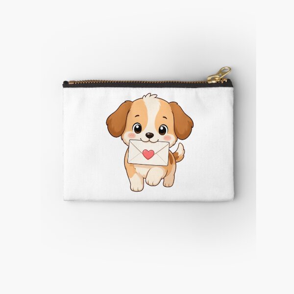Item preview, Cute Puppy Delivering Love Letter Kawaii Cartoon Mail Design designed and sold by Seculinator.