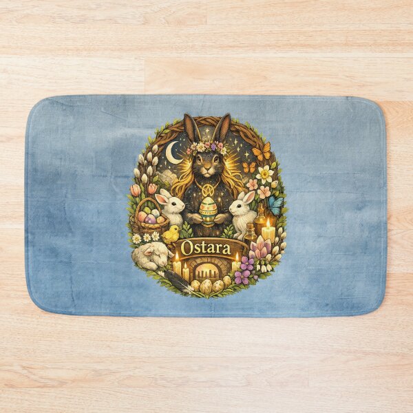 Item preview, Spring Equinox Rabbit – Ostara Wreath Design designed and sold by MysticOzzy.