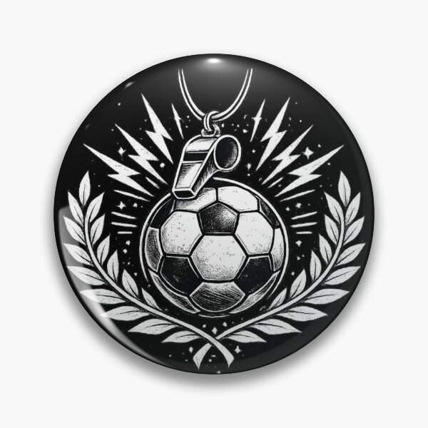 Item preview, Soccer Coach Gift Whistle Ball Vintage Art designed and sold by Corvoria.