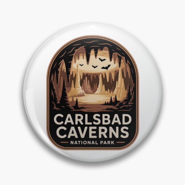 Item preview, Carlsbad Caverns National Park Vintage Travel Badge designed and sold by Teelogic.