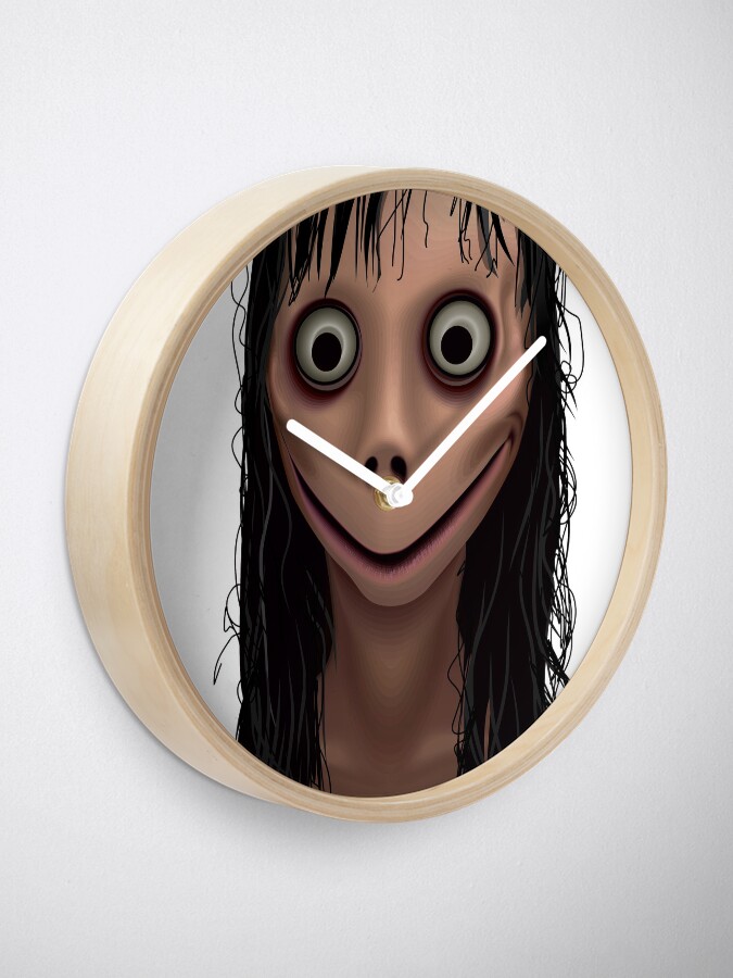 Alternate view of Momo. Demon of Whatsapp. Clock