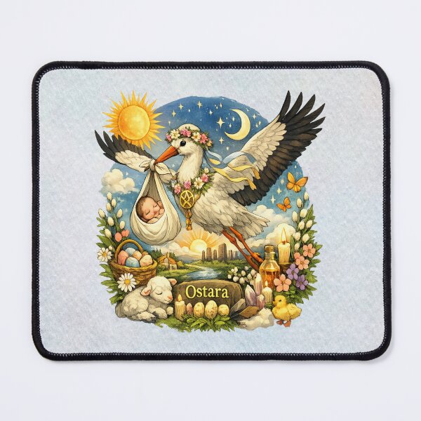 Item preview, Ostara Spring Equinox – Stork of Renewal & New Beginnings designed and sold by MysticOzzy.