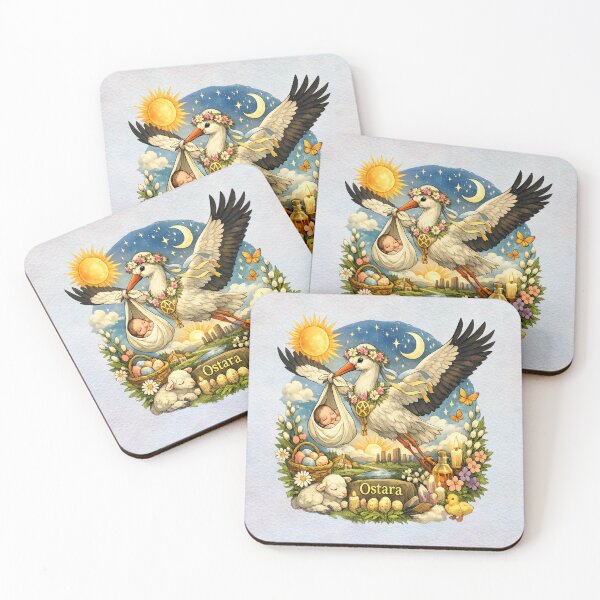 Item preview, Ostara Spring Equinox – Stork of Renewal & New Beginnings designed and sold by MysticOzzy.