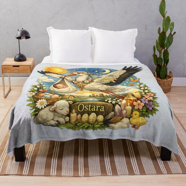 Item preview, Ostara Spring Equinox – Stork of Renewal & New Beginnings designed and sold by MysticOzzy.