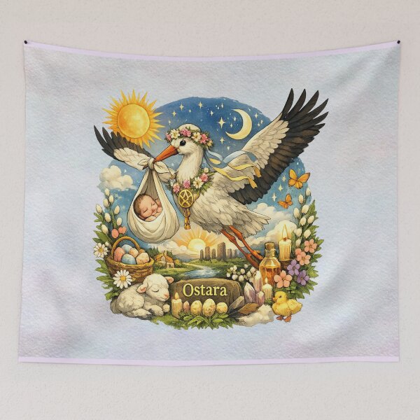 Item preview, Ostara Spring Equinox – Stork of Renewal & New Beginnings designed and sold by MysticOzzy.