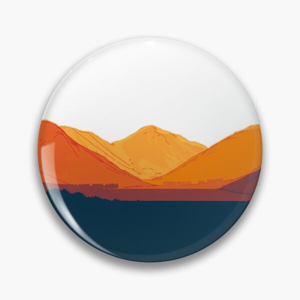 Item preview, Stylised view across Wastwater (v1) designed and sold by LazloWoodbine.