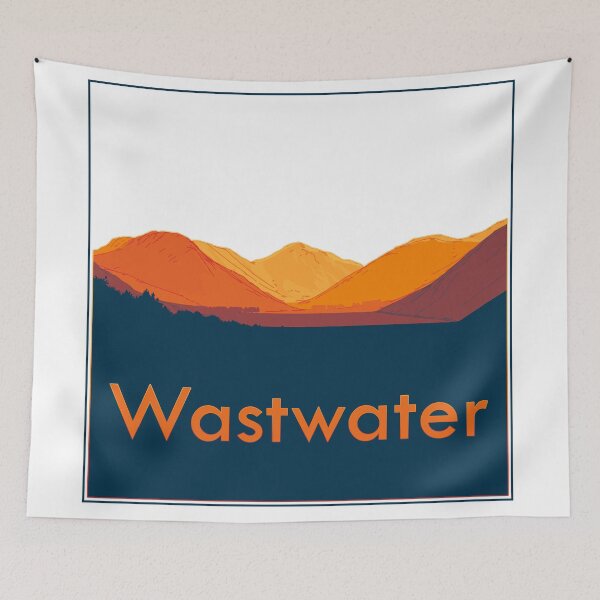 Item preview, Stylised view across Wastwater (v1) designed and sold by LazloWoodbine.