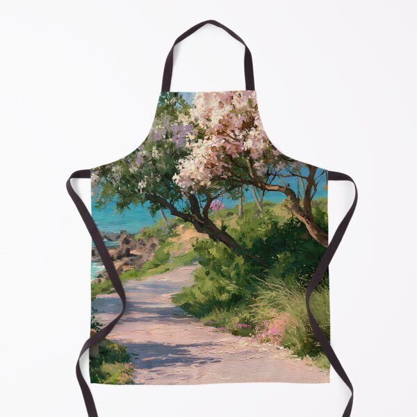 Item preview, Hawaiian Tropical Beach Path with Flowering Tree and Turquoise Ocean v3 designed and sold by daila70.