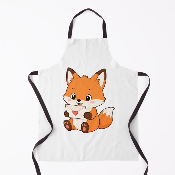 Artikelvorschau, Cute Fox Reading Love Letter Kawaii Cartoon Happy Mail Design entworfen und verkauft von Seculinator.