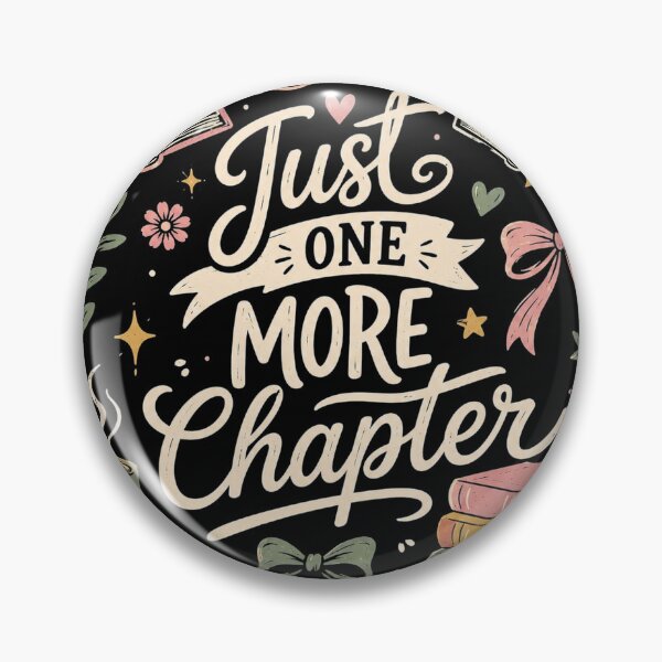 Item preview, Just One More Chapter, Book Lover, Books and Coffee, Floral Bookish, Book Club, Reader designed and sold by Sprinkle12345.