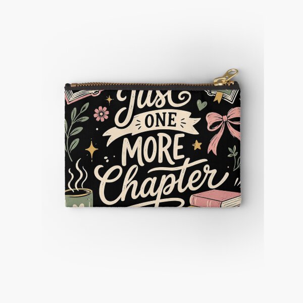 Item preview, Just One More Chapter, Book Lover, Books and Coffee, Floral Bookish, Book Club, Reader  designed and sold by Sprinkle12345.