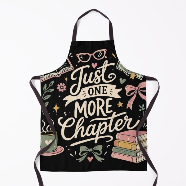Item preview, Just One More Chapter, Book Lover, Books and Coffee, Floral Bookish, Book Club, Reader designed and sold by Sprinkle12345.