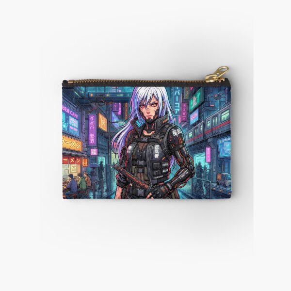 Item preview, Cyberpunk Rebel Neo Tokyo Dark Manga Cyborg Girl designed and sold by DigitalArtx-com.