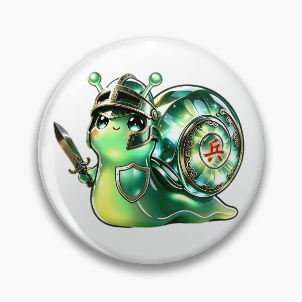 Item preview, Emerald Snail Pawn - Cute Jelly Warrior Chinese Chess designed and sold by ABYSSLAB.
