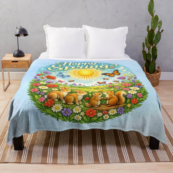 Item preview, Whimsical Spring Animals and Sunshine Design designed and sold by MysticOzzy.