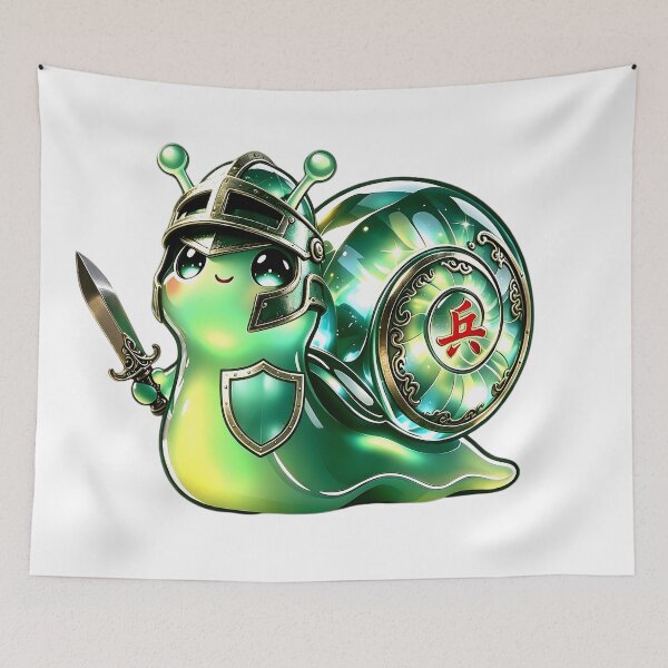 Item preview, Emerald Snail Pawn - Cute Jelly Warrior Chinese Chess designed and sold by ABYSSLAB.