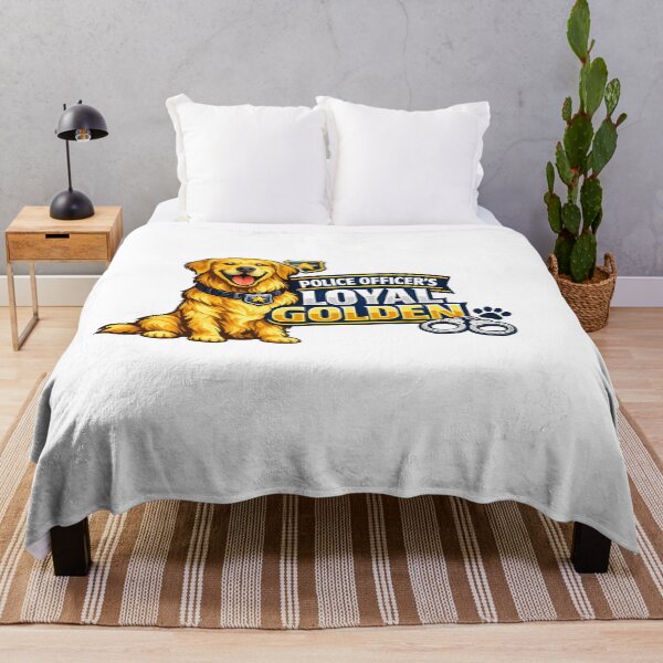 Item preview, Police Officer's Loyal Golden Retriever K9 Design designed and sold by Sahil Randhawa.