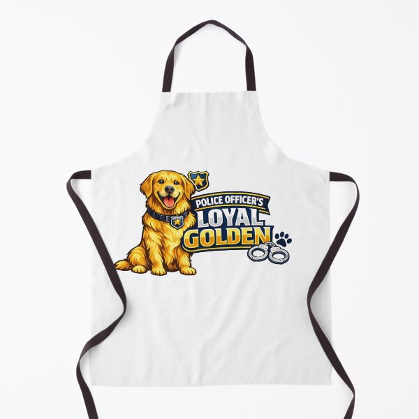 Item preview, Police Officer's Loyal Golden Retriever K9 Design designed and sold by Sahil Randhawa.