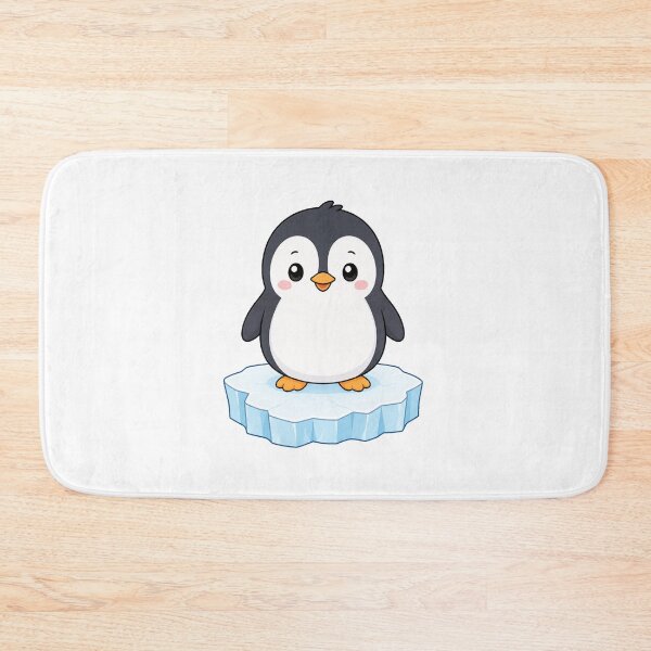 Item preview, Cute Penguin on Ice Floe Kawaii Cartoon Arctic Animal Design designed and sold by Seculinator.