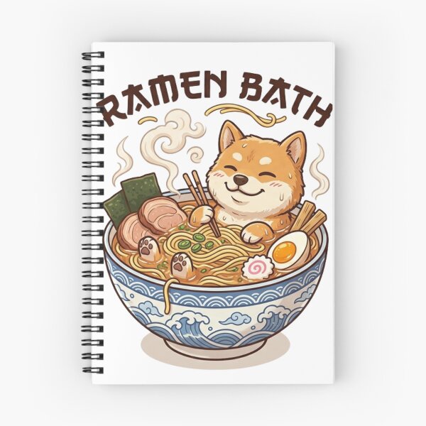 Item preview, Send Noodles - Cute Shiba Ramen Spa  designed and sold by HikuShop.