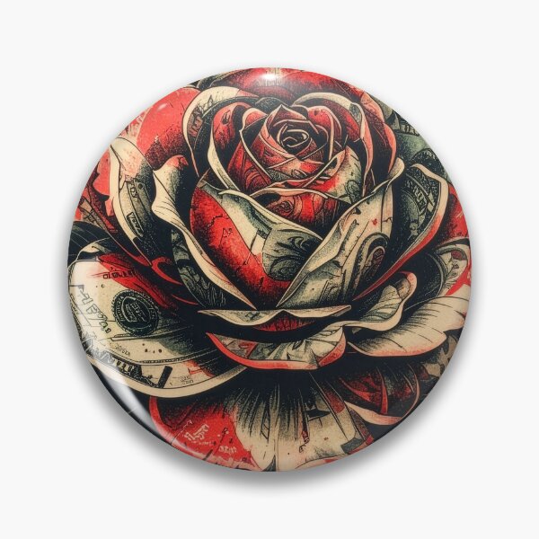 Item preview, Irezumi Money Rose Tattoo designed and sold by MythicFortune .