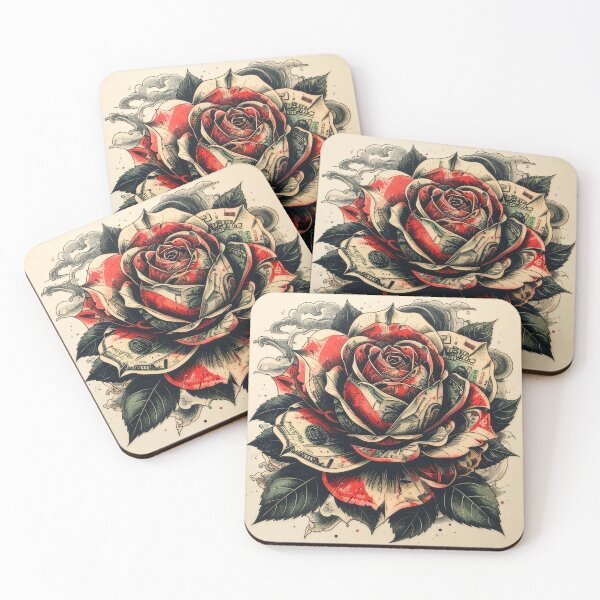 Item preview, Irezumi Money Rose Tattoo designed and sold by MythicFortune .